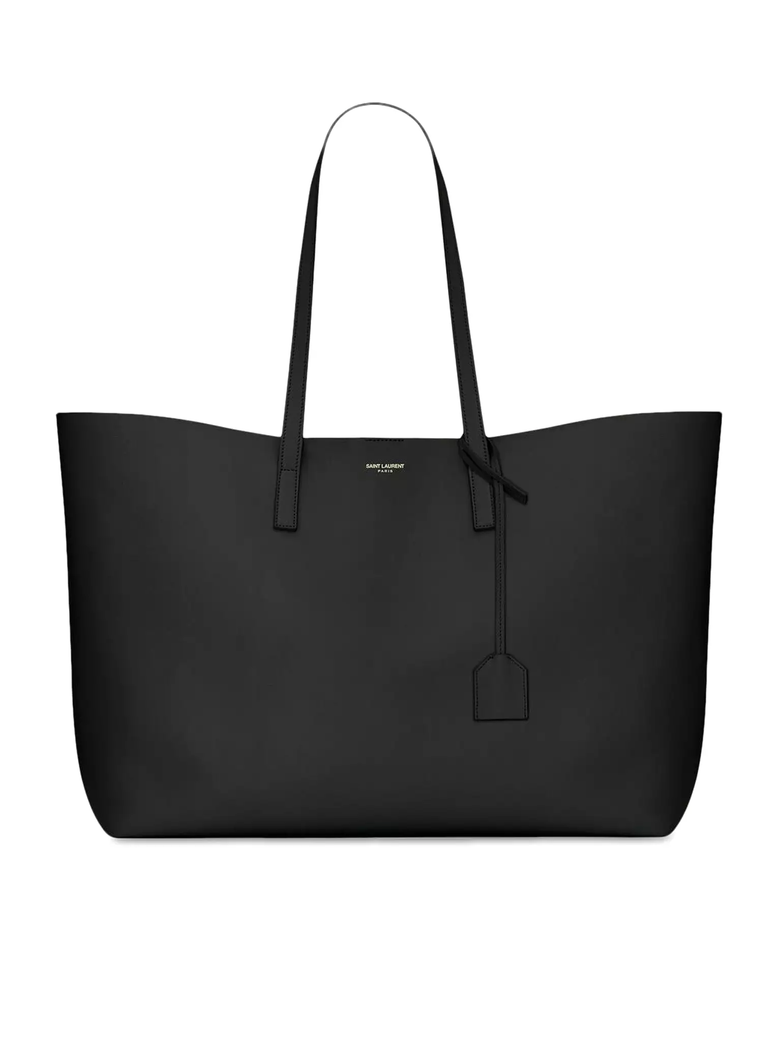 SHOPPING SAINT LAURENT LEATHER TOTE BAG