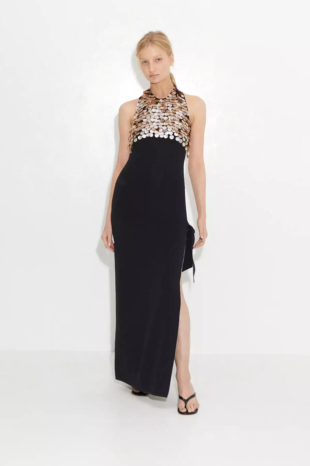 Simon Miller - Junjo Embellished Knit Dress - Black/Pearl