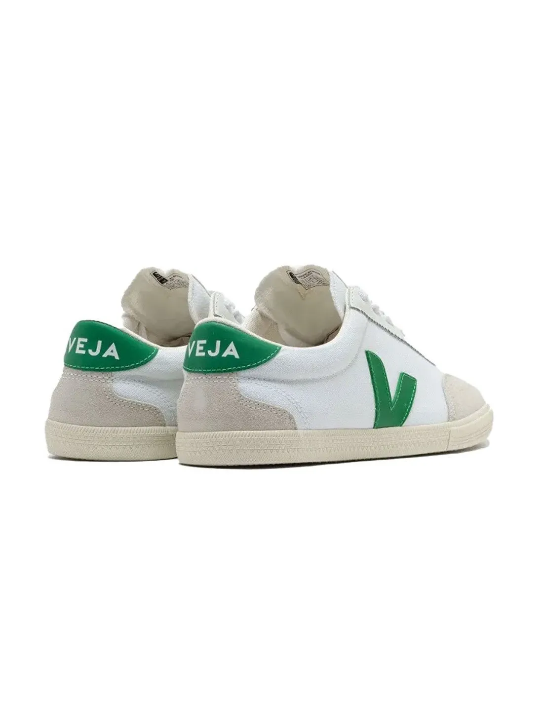 Sneakers Veja uomo VO0103 volley canvas bianca verde