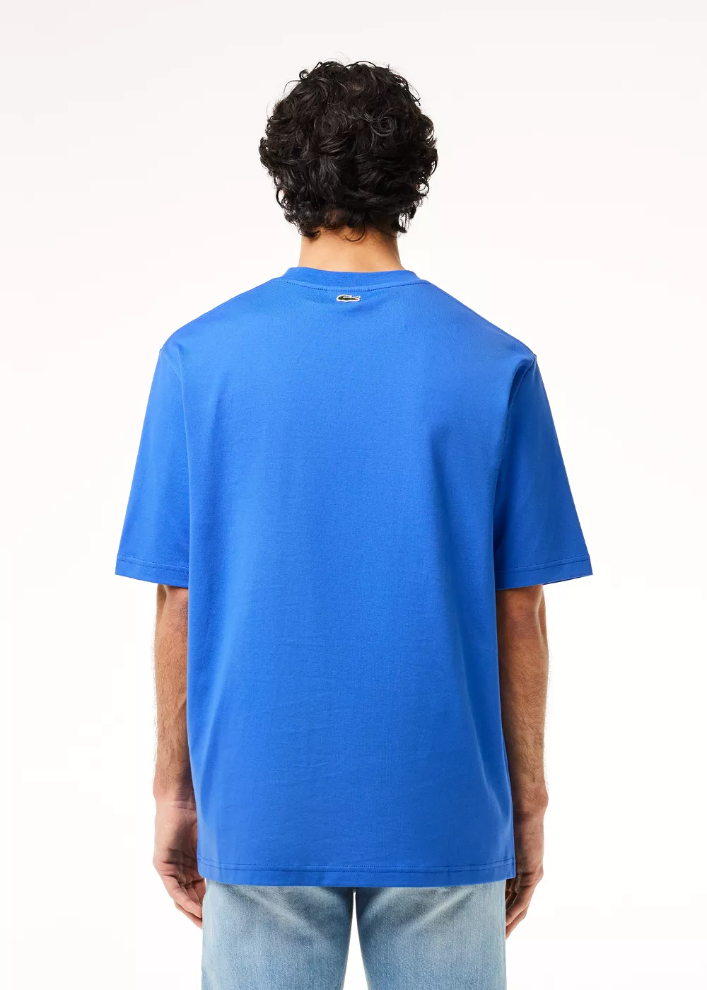 T-shirt Lacoste loose fit bleu