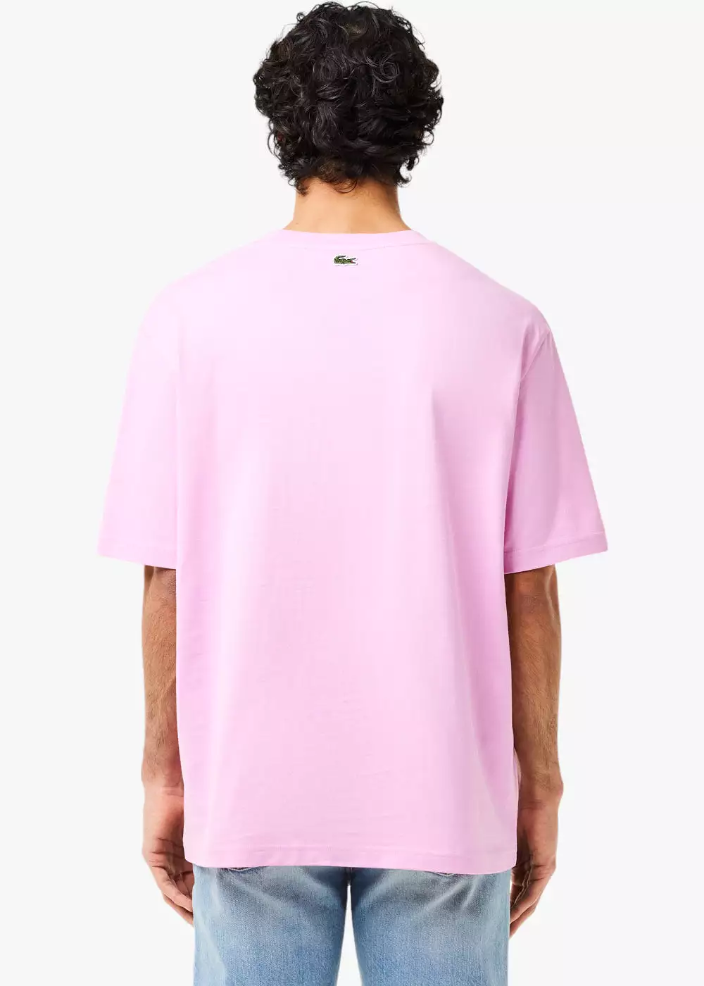 T-shirt Lacoste loose fit rose