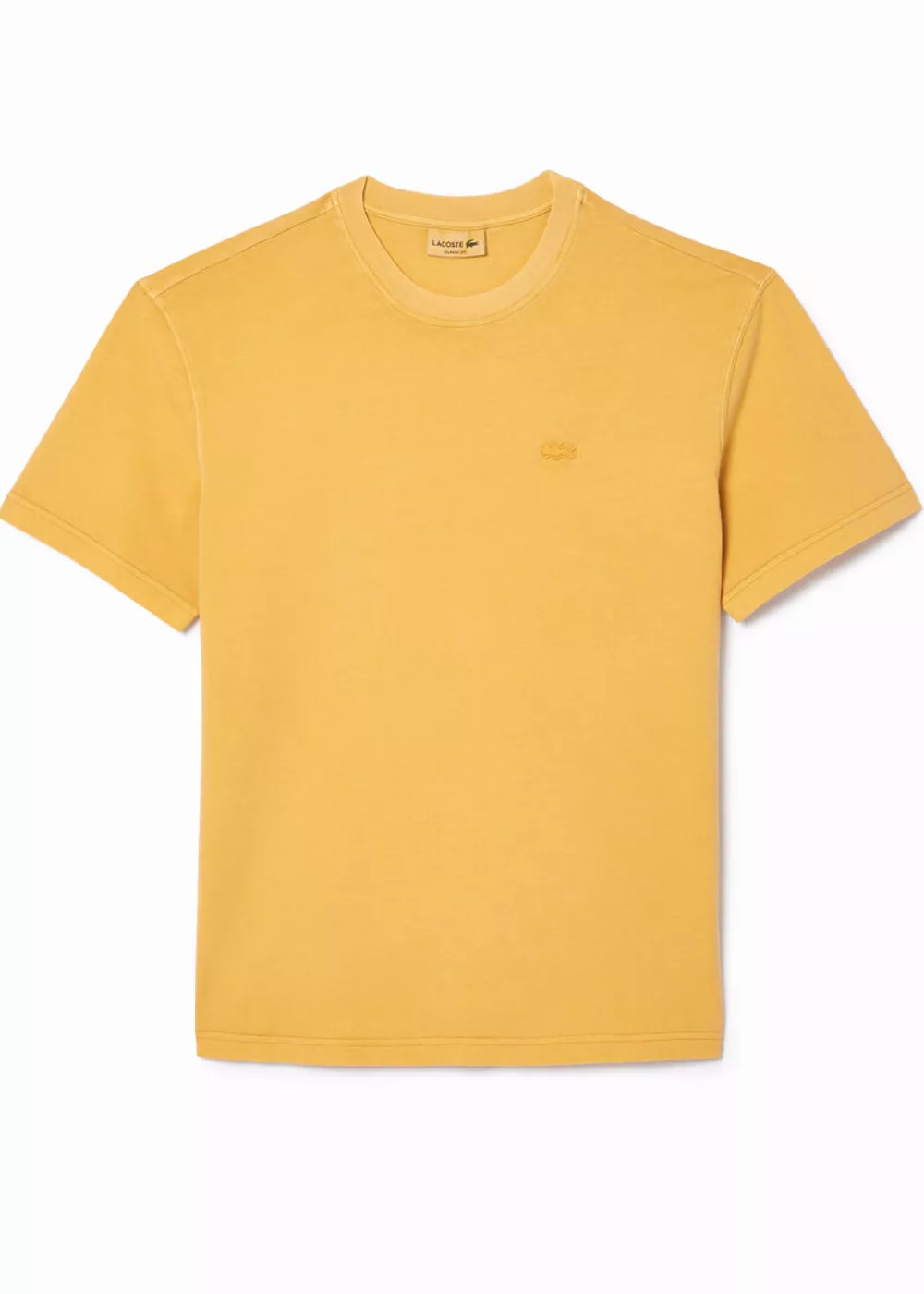 T-shirt Lacoste natural dyed jaune