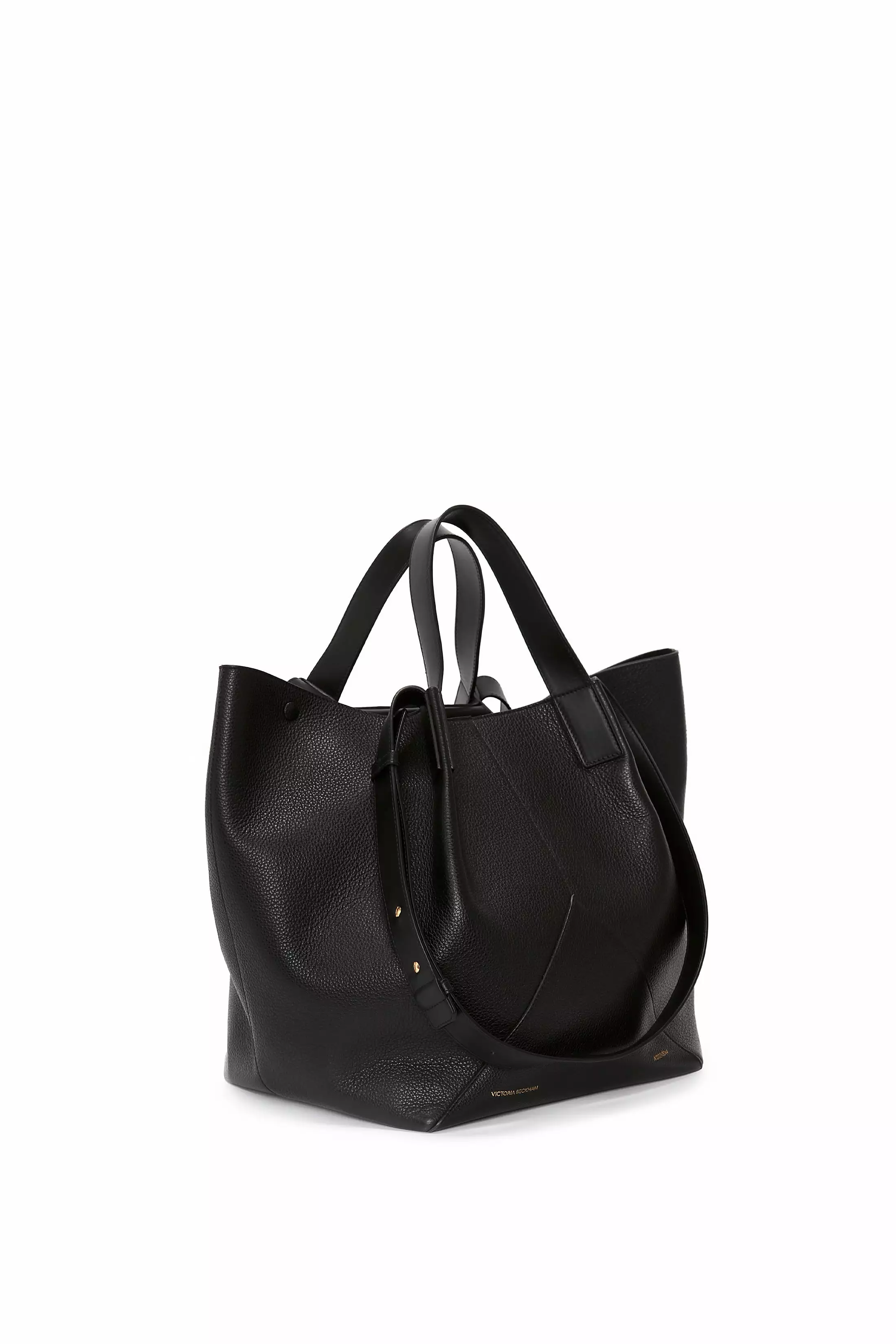 The Medium Tote In Black Leather