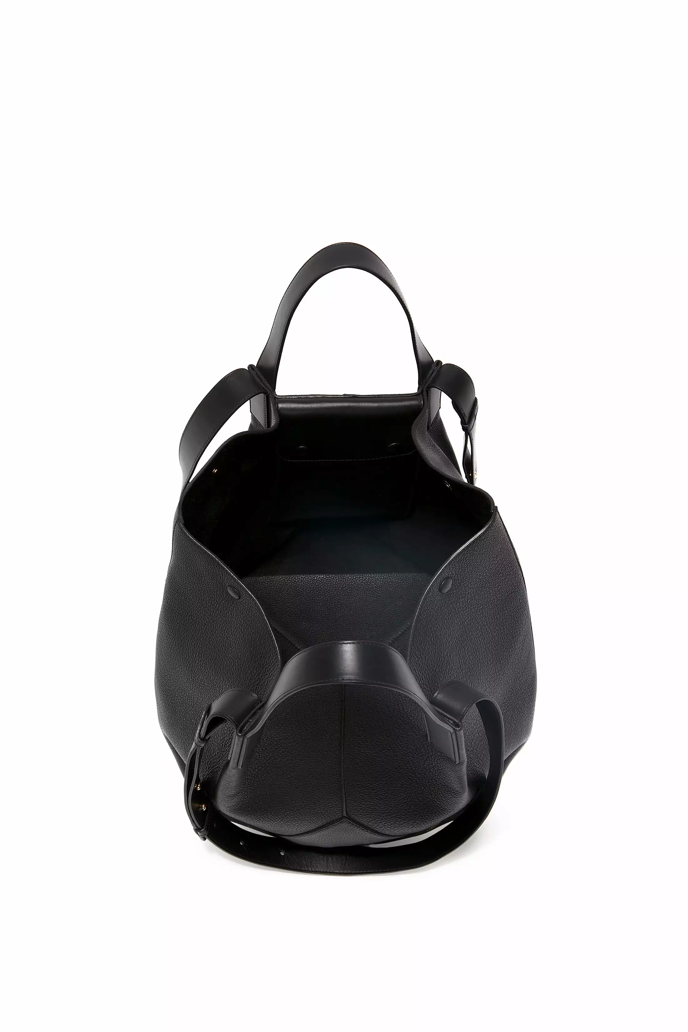 The Medium Tote In Black Leather