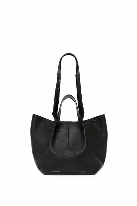 The Medium Tote In Black Leather