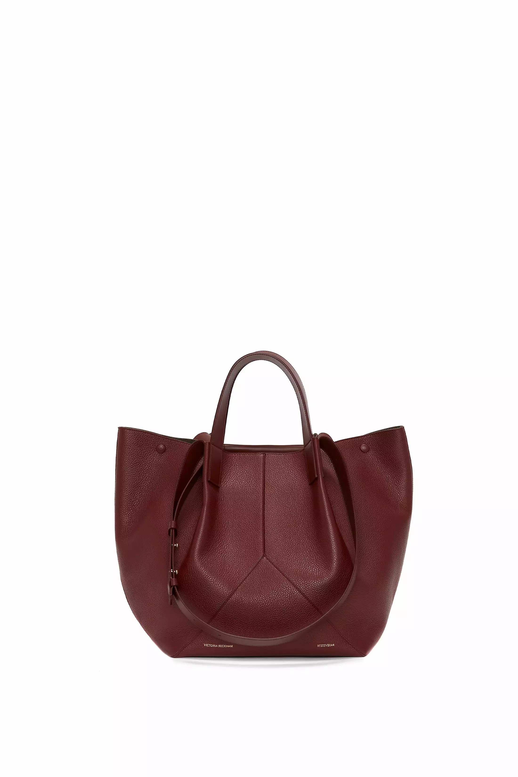 The Medium Tote In Burgundy Leather