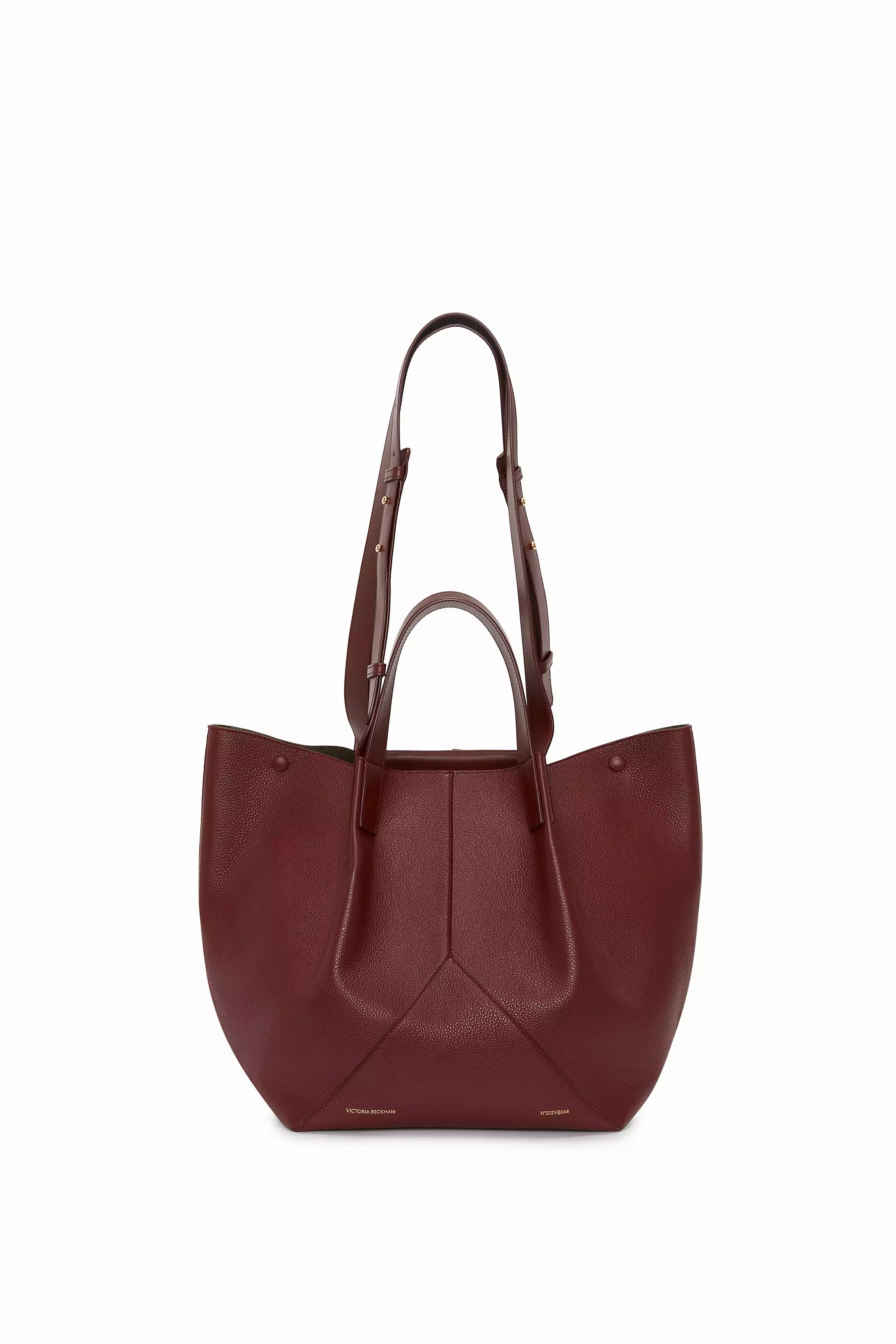 The Medium Tote In Burgundy Leather