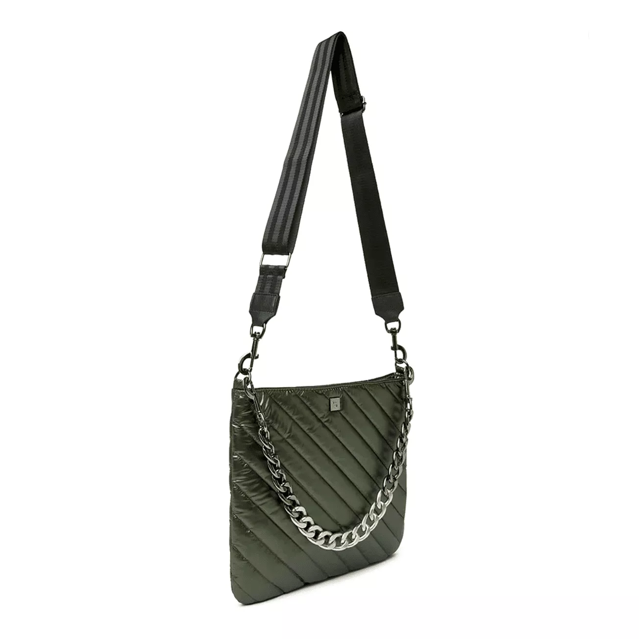 Think Royln The Wanderer Messenger Crossbody Handbag in Pearl Olive