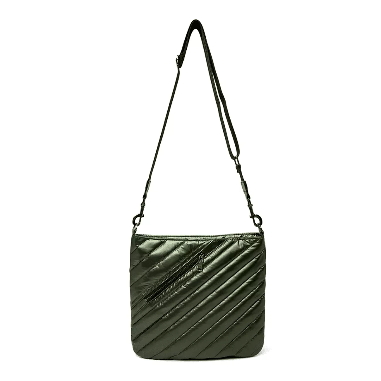 Think Royln The Wanderer Messenger Crossbody Handbag in Pearl Olive