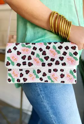 Trend Spotter Beaded Clutch