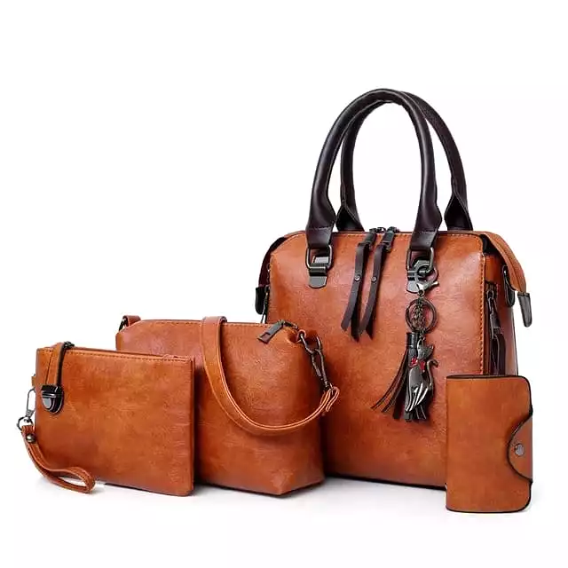 Women Composite Bag Luxury Leather Purse and Handbags 6010