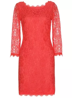 Zarita Lace Dress Red