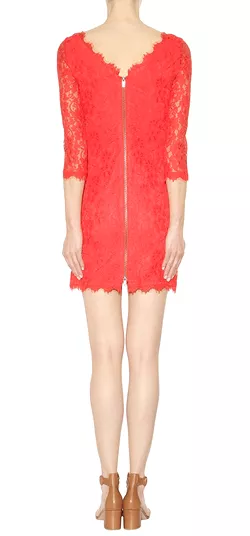 Zarita Lace Dress Red